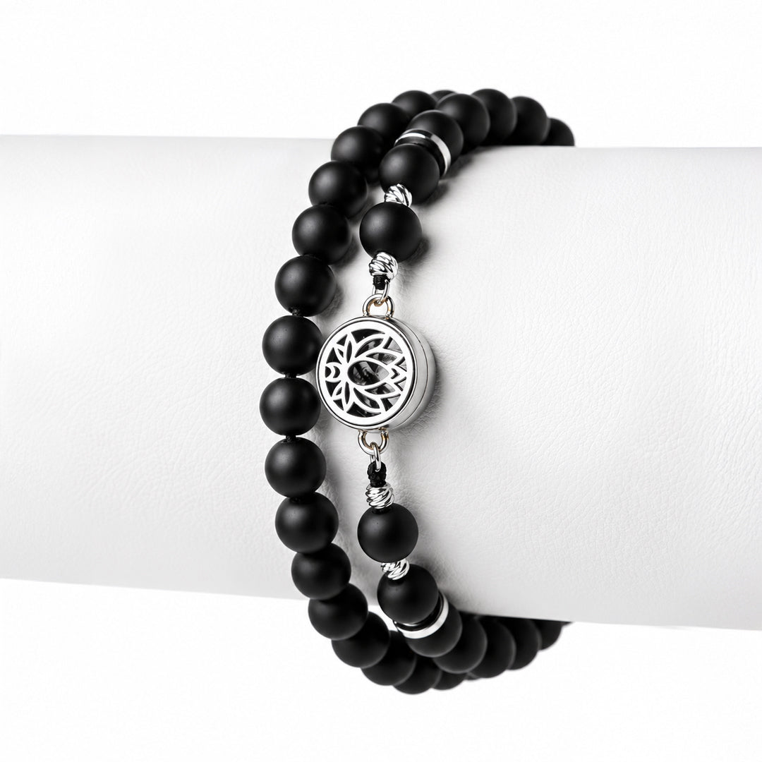 Matte Black Combo – Silver Charm