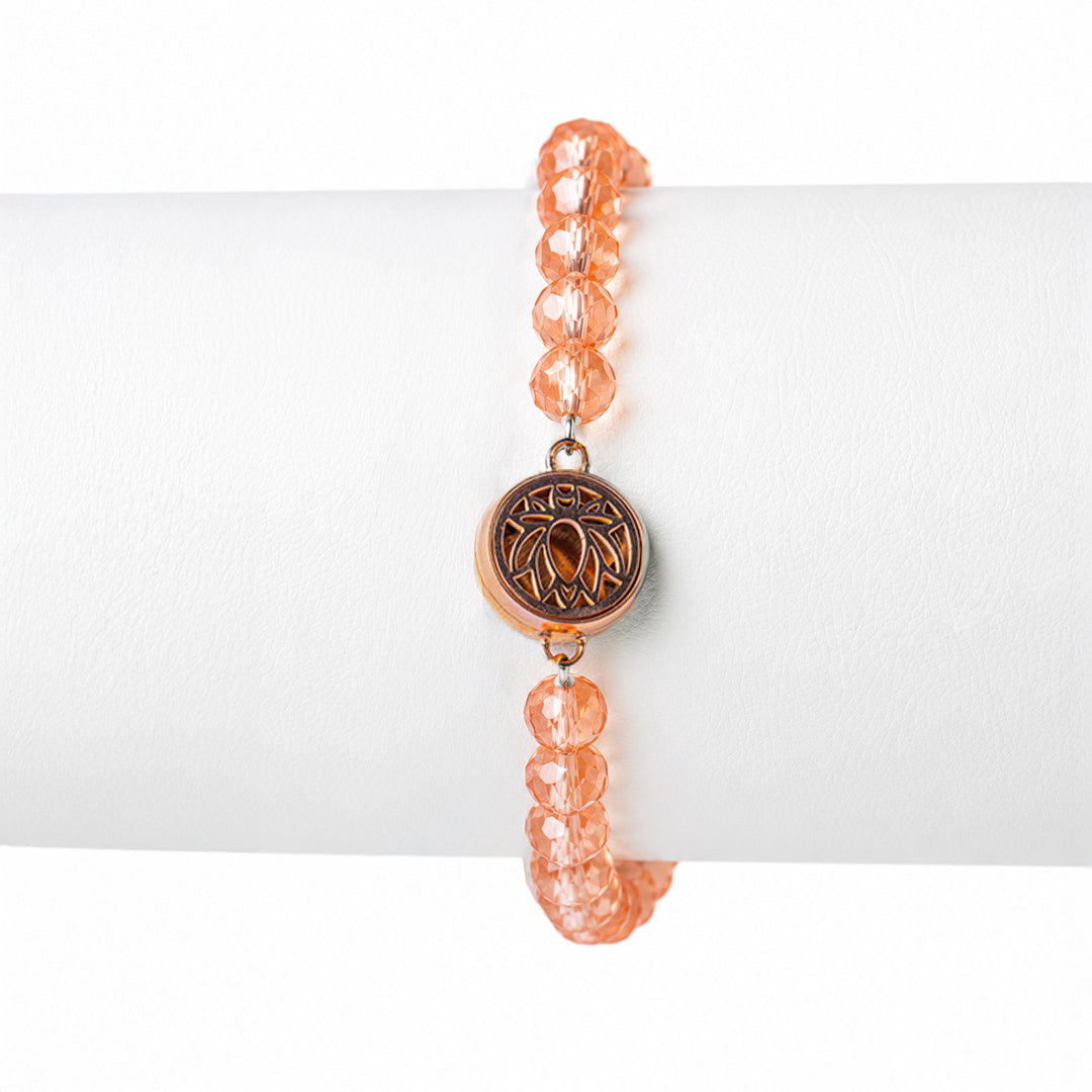 Peach Crystal Edition – Rose Gold Charm
