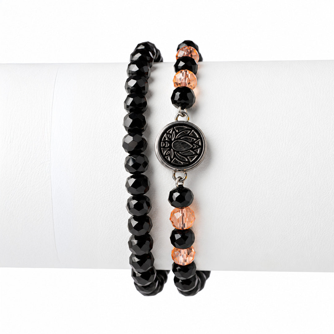 Black Crystal Combo – Silver Charm