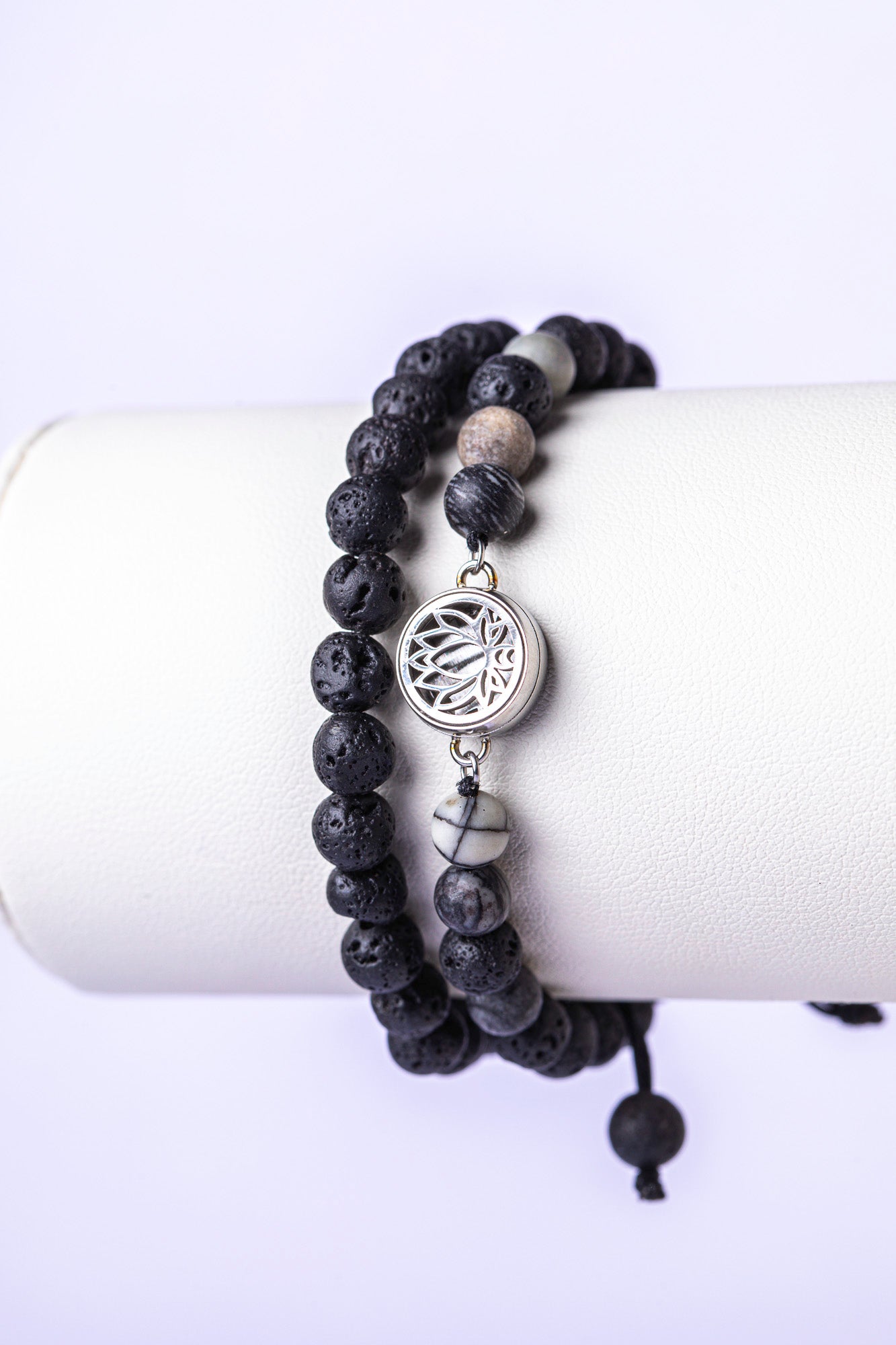 Minimalist Lava x Marble Combo – Silver Charm