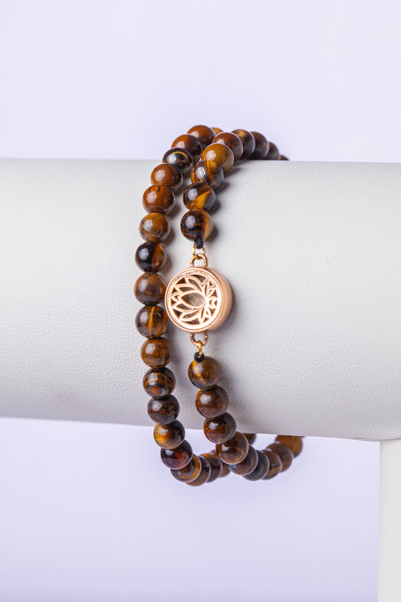 Tiger Eye Combo – Rose Gold Charm