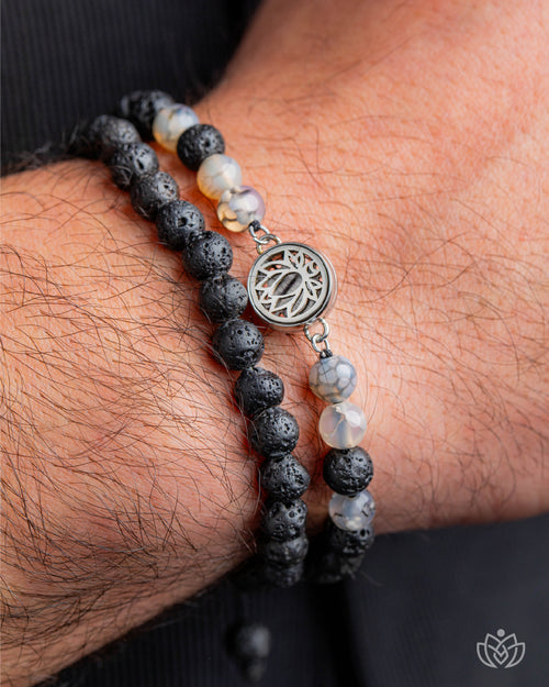 Black and white bracelet